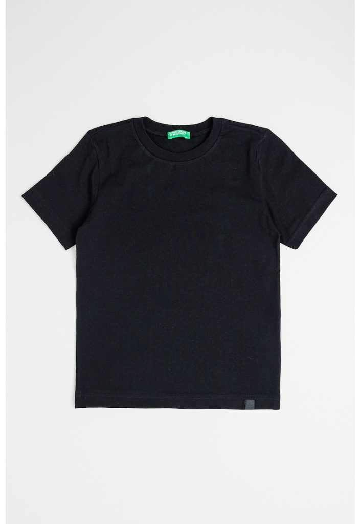 Tricou din bumbac cu decolteu la baza gatului-BAIETI/IMBRACAMINTE/Tricouri si maiouri-IMBRACAMINTE/Tricouri si maiouri