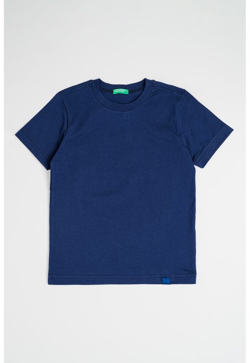 Tricou din bumbac cu decolteu la baza gatului-BAIETI/IMBRACAMINTE/Tricouri si maiouri-IMBRACAMINTE/Tricouri si maiouri