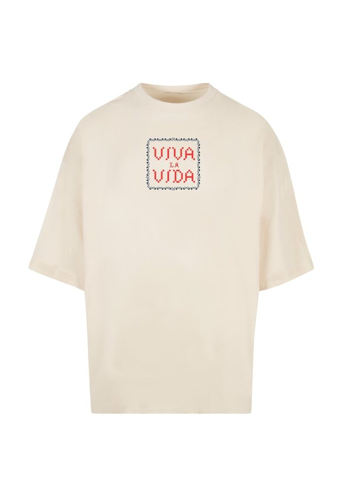 Tricou din bumbac cu decolteu la baza gatului si model grafic pe partea din spate-BARBATI/IMBRACAMINTE/Tricouri si maiouri-IMBRACAMINTE/Tricouri si maiouri