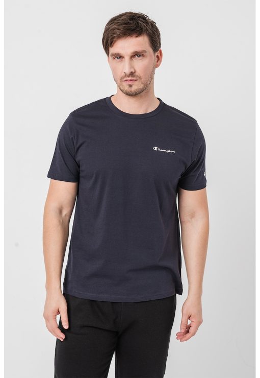 Tricou din bumbac cu detalii logo Basic-BARBATI/IMBRACAMINTE/Tricouri si maiouri-IMBRACAMINTE/Tricouri si maiouri
