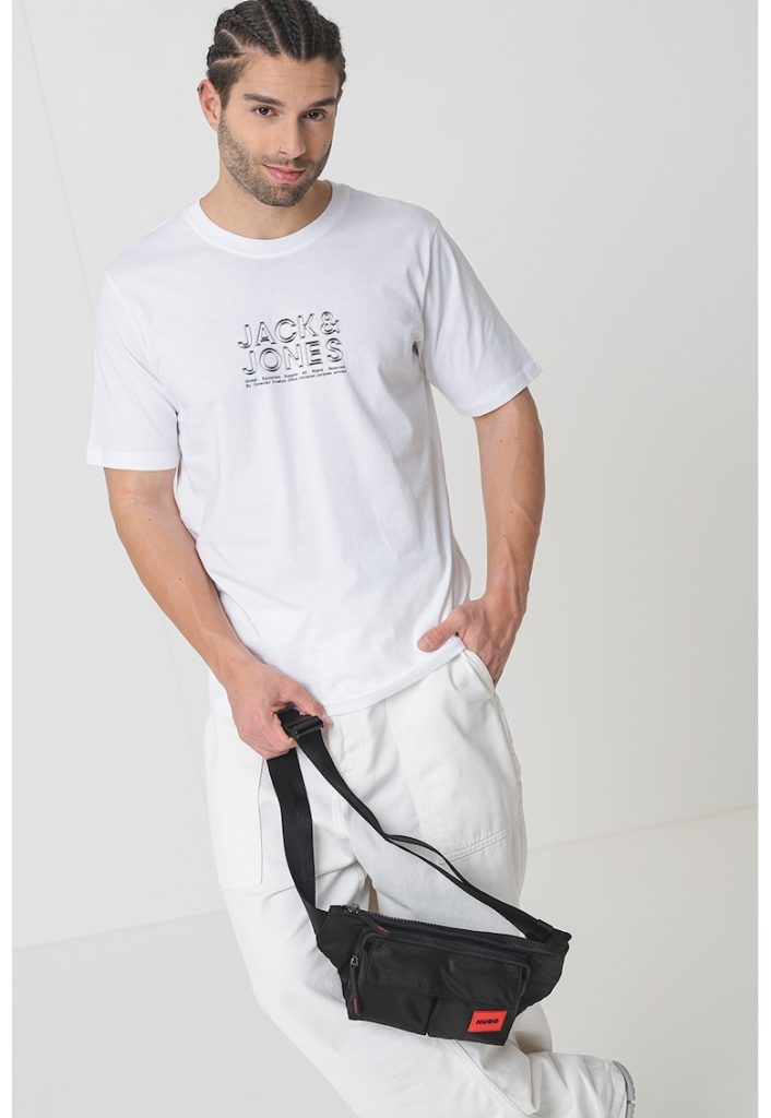 Tricou din bumbac cu logo-BARBATI/IMBRACAMINTE/Tricouri si maiouri-IMBRACAMINTE/Tricouri si maiouri