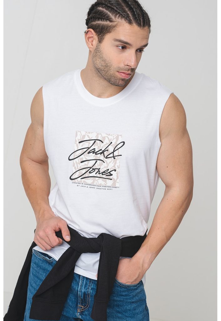 Tricou din bumbac cu logo-BARBATI/IMBRACAMINTE/Tricouri si maiouri-IMBRACAMINTE/Tricouri si maiouri