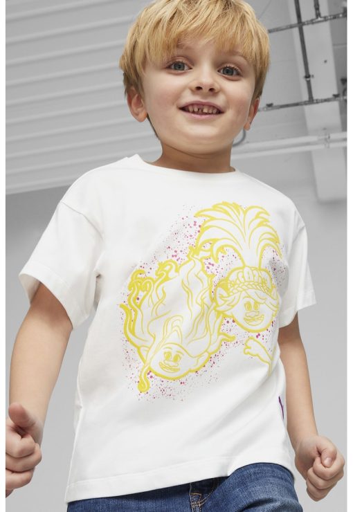 Tricou din bumbac cu model cu troli-BAIETI/IMBRACAMINTE/Tricouri si maiouri-IMBRACAMINTE/Tricouri si maiouri