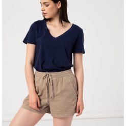 Tricou din bumbac organic cu decolteu in V-FEMEI/IMBRACAMINTE/Tricouri si maiouri-IMBRACAMINTE/Tricouri si maiouri