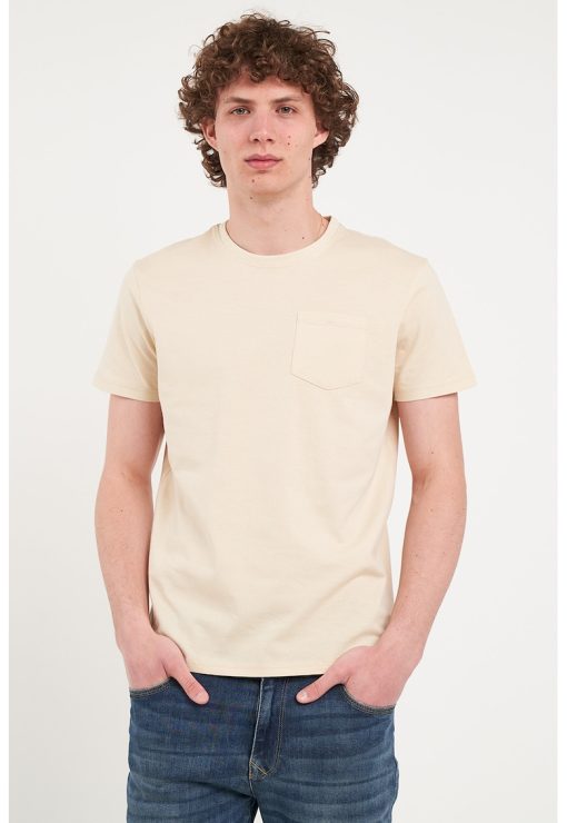 Tricou elastic cu buzunar pe piept-BARBATI/IMBRACAMINTE/Tricouri si maiouri-IMBRACAMINTE/Tricouri si maiouri