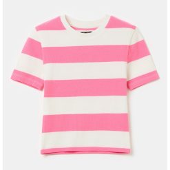Tricou in dungi cu decolteu rotund-FETE/IMBRACAMINTE/Tricouri si maiouri-IMBRACAMINTE/Tricouri si maiouri