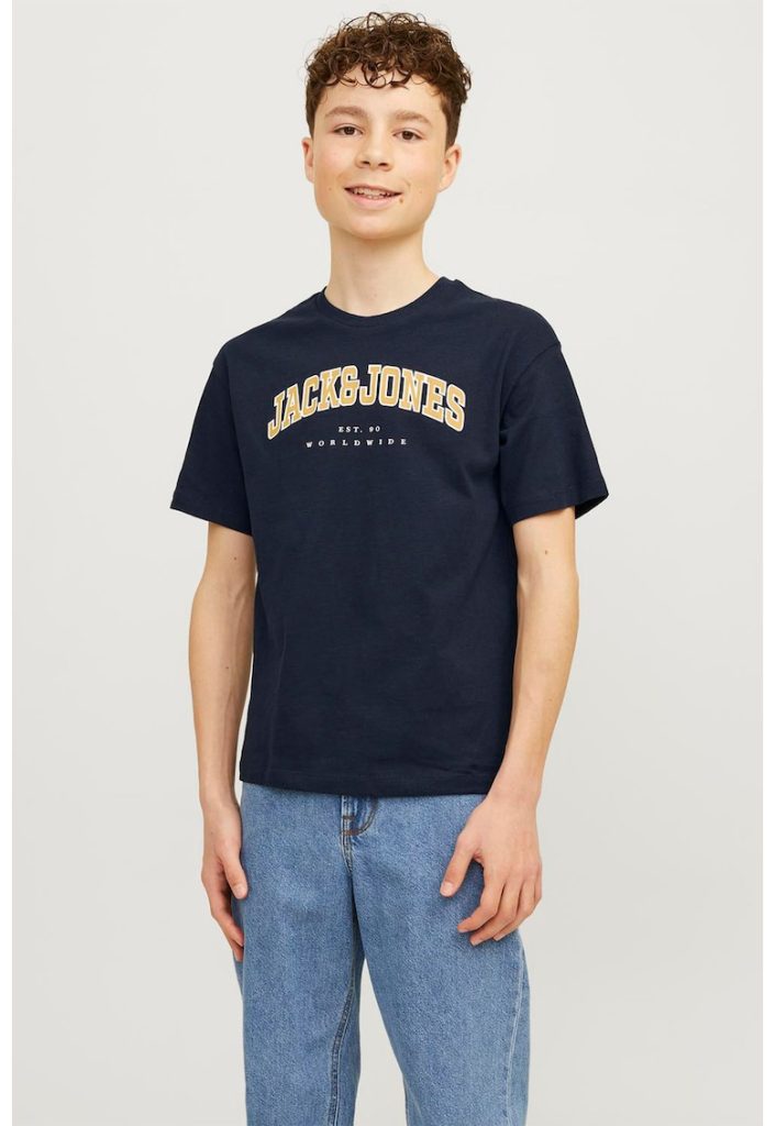 Tricou lejer cu imprimeu logo-BAIETI/IMBRACAMINTE/Tricouri si maiouri-IMBRACAMINTE/Tricouri si maiouri