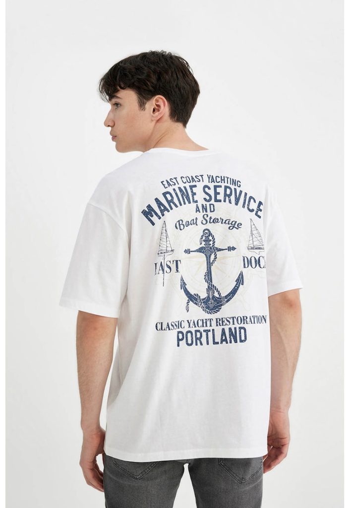 Tricou lejer cu maneci cazute-BARBATI/IMBRACAMINTE/Tricouri si maiouri-IMBRACAMINTE/Tricouri si maiouri