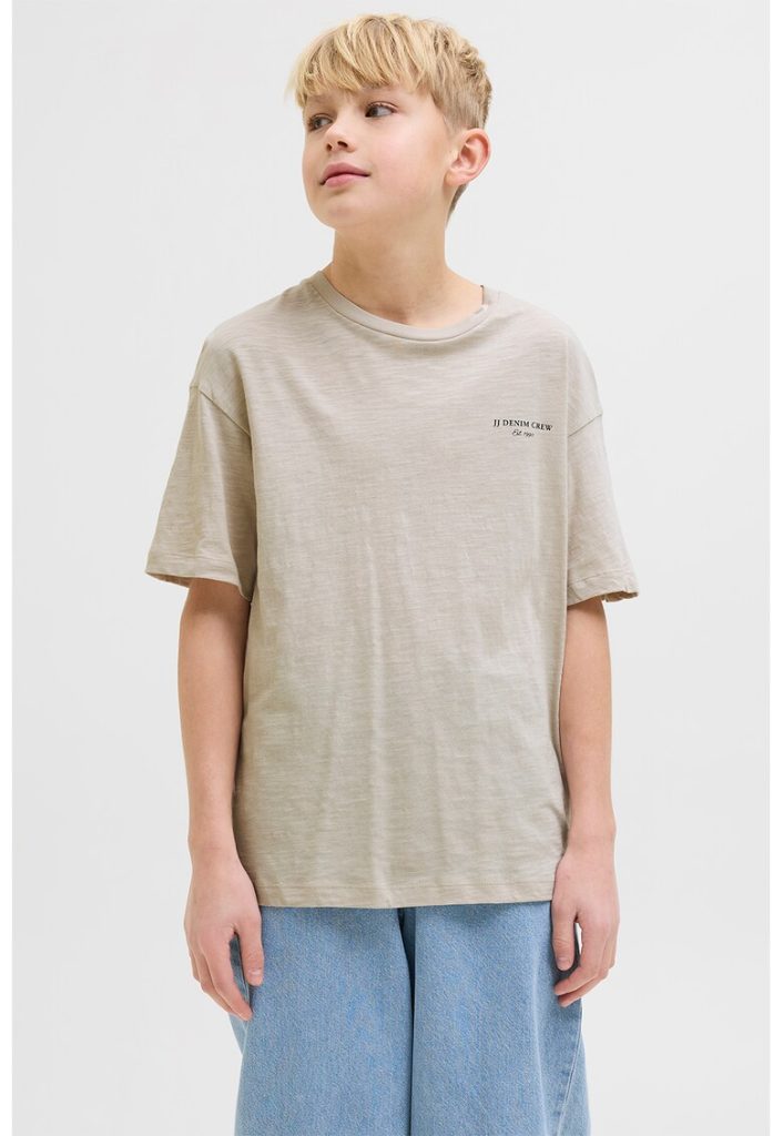 Tricou lejer de bumbac cu model grafic pe spate-BAIETI/IMBRACAMINTE/Tricouri si maiouri-IMBRACAMINTE/Tricouri si maiouri