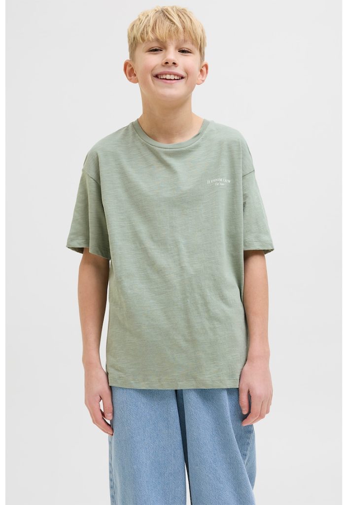 Tricou lejer de bumbac cu model grafic pe spate-BAIETI/IMBRACAMINTE/Tricouri si maiouri-IMBRACAMINTE/Tricouri si maiouri