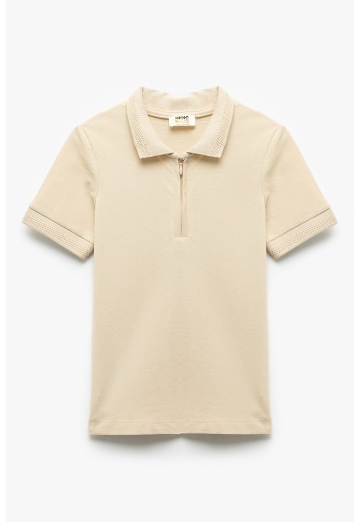 Tricou polo cu fenta cu fermoar-BAIETI/IMBRACAMINTE/Tricouri si maiouri-IMBRACAMINTE/Tricouri si maiouri