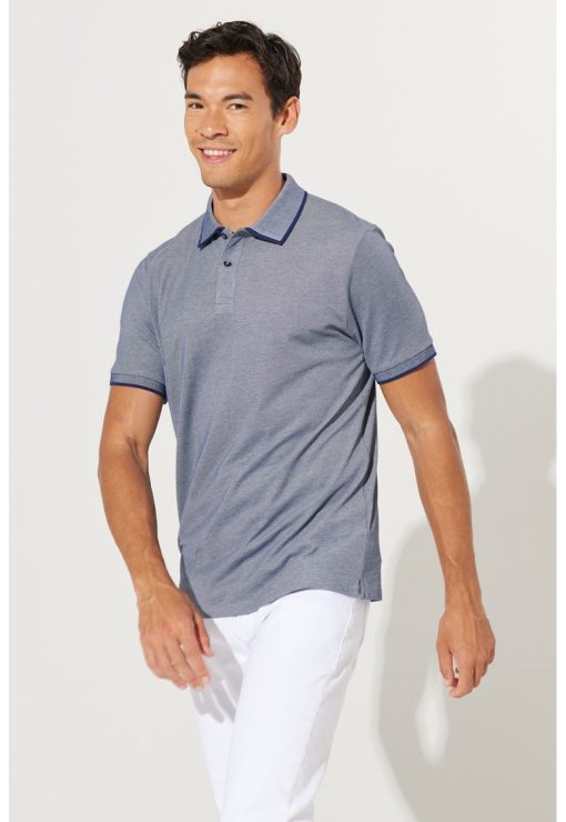 Tricou polo din amestec de bumbac-BARBATI/IMBRACAMINTE/Tricouri si maiouri-IMBRACAMINTE/Tricouri si maiouri