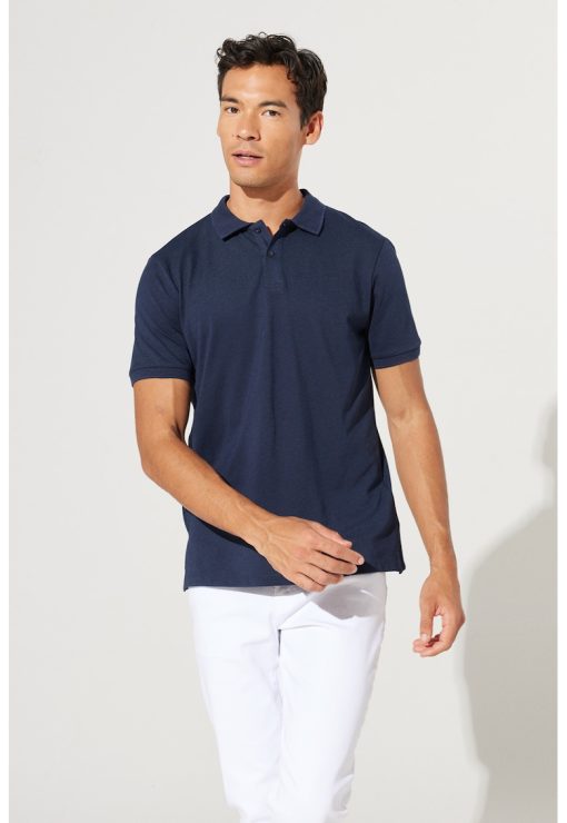 Tricou polo din amestec de bumbac-BARBATI/IMBRACAMINTE/Tricouri si maiouri-IMBRACAMINTE/Tricouri si maiouri