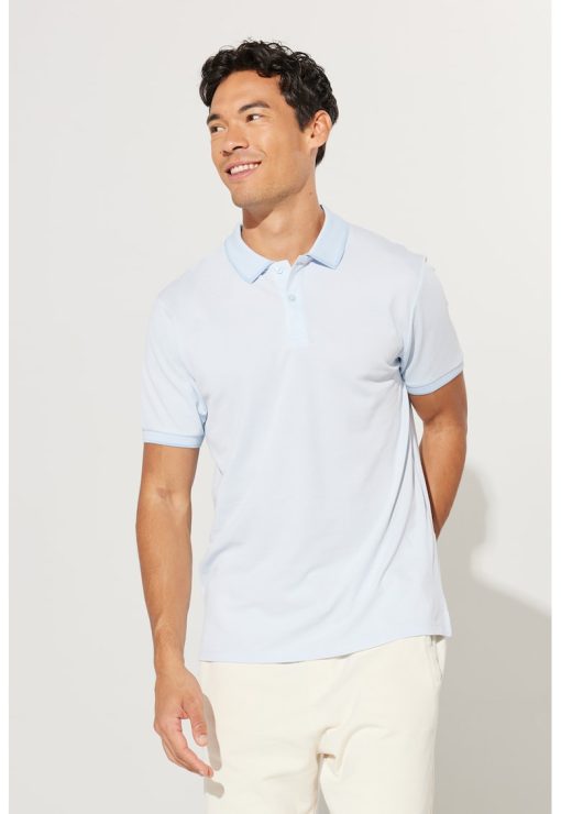 Tricou polo din amestec de bumbac-BARBATI/IMBRACAMINTE/Tricouri si maiouri-IMBRACAMINTE/Tricouri si maiouri