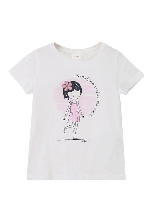 Tricou regular fit cu imprimeu-FETE/IMBRACAMINTE/Tricouri si maiouri-IMBRACAMINTE/Tricouri si maiouri