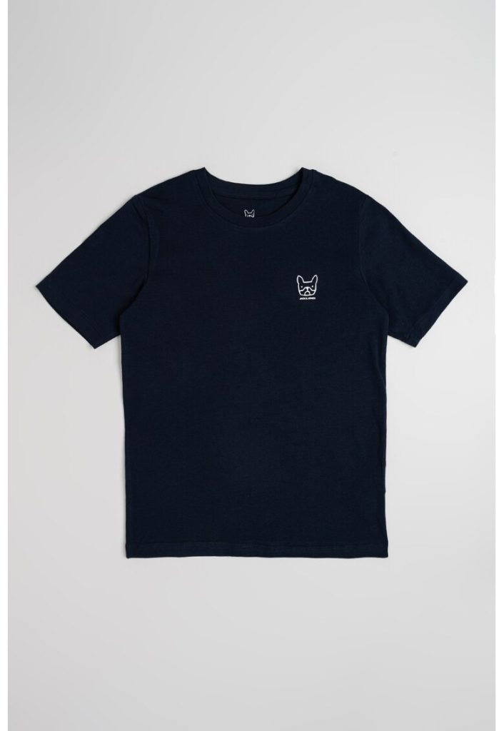 Tricou slim fit de bumbac cu imprimeu discret-BAIETI/IMBRACAMINTE/Tricouri si maiouri-IMBRACAMINTE/Tricouri si maiouri