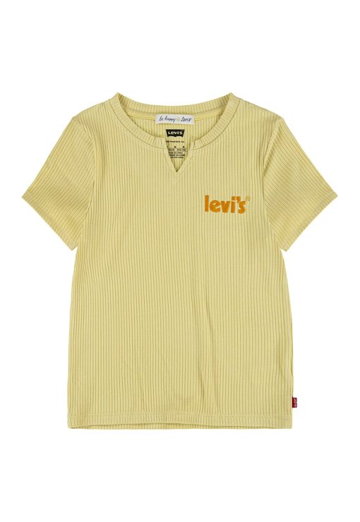 Tricou striat cu decolteu la baza gatului-FETE/IMBRACAMINTE/Tricouri si maiouri-IMBRACAMINTE/Tricouri si maiouri