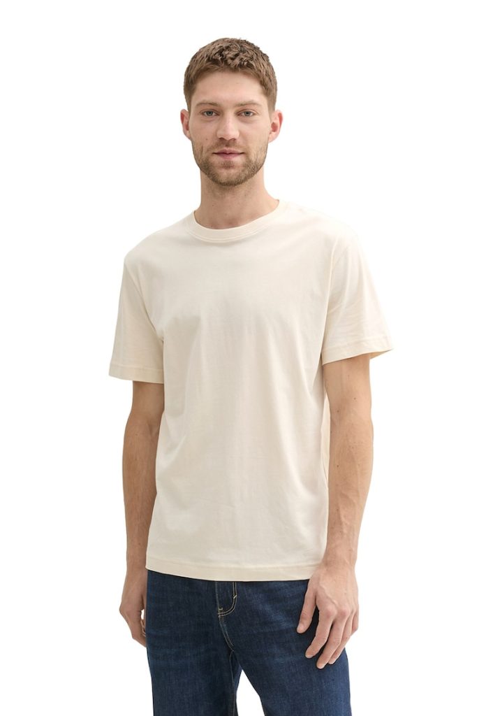 Tricou uni cu decolteu la baza gatului-BARBATI/IMBRACAMINTE/Tricouri si maiouri-IMBRACAMINTE/Tricouri si maiouri