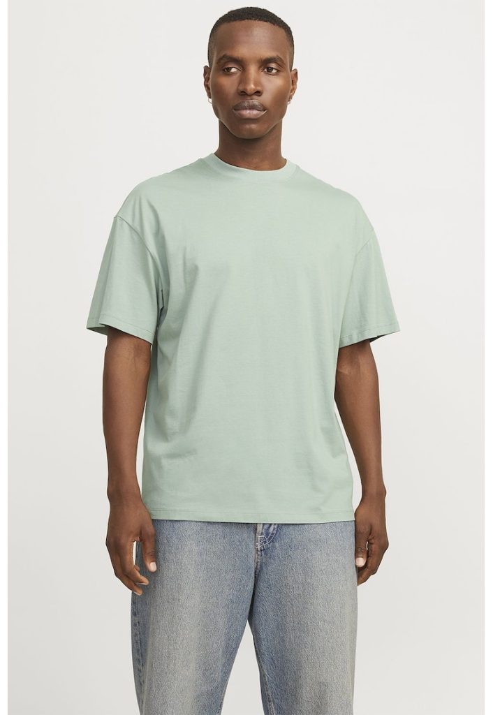 Tricou uni cu decolteu la baza gatului-BARBATI/IMBRACAMINTE/Tricouri si maiouri-IMBRACAMINTE/Tricouri si maiouri