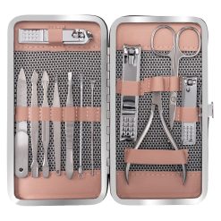 Trusa Manichiura SensoPRO Milano 12 piese - Powder Pink-Accesorii Unghii  data-eio=