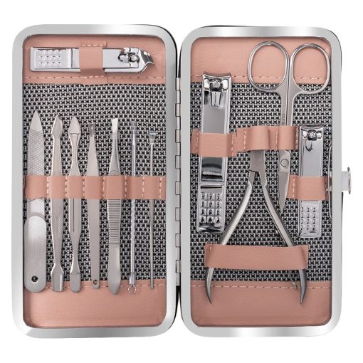Trusa Manichiura SensoPRO Milano 12 piese - Powder Pink-Accesorii Unghii > Instrumente Manichiura