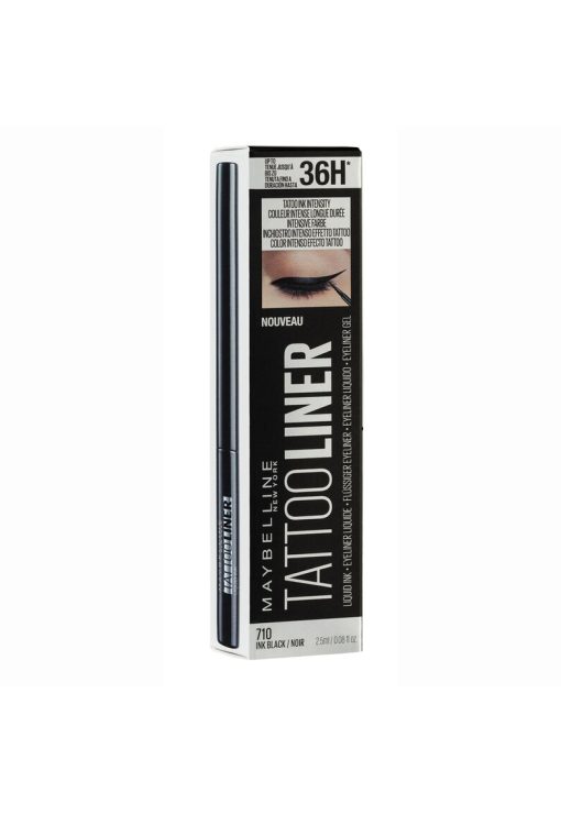 Tus de ochi lichid Maybelline New York Tatoo Liner Liquid Ink 710 - 2.5 ml-FEMEI/GENTI SI ACCESORII/Produse cosmetice-GENTI SI ACCESORII/Produse cosmetice