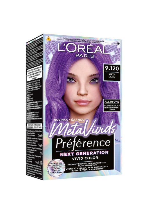 Vopsea de par semi-permanenta  Preference MetaVivids - decolorant inclus - 154 ml-FEMEI/GENTI SI ACCESORII/Produse cosmetice-GENTI SI ACCESORII/Produse cosmetice