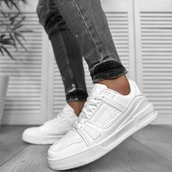 Adidasi barbati casual albi 071  N7-1-Incaltaminte > Adidasi barbati