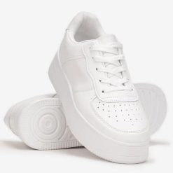 Adidasi barbati casual albi 12169  N10-2-Incaltaminte > Adidasi barbati
