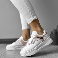 Adidasi dama casual cu talpa inalta  roz CL2407 T53-2-Incaltaminte > Incaltaminte dama > Adidasi dama