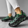 Adidasi dama casual negri cu verde H19 N13-3-Incaltaminte > Incaltaminte dama > Adidasi dama