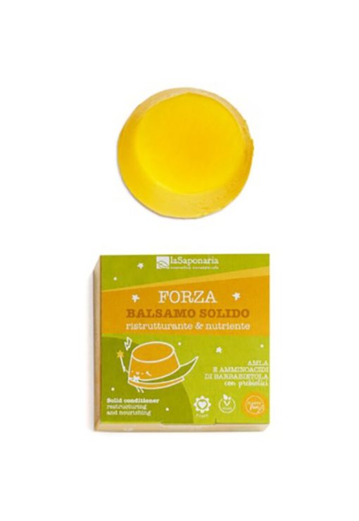 Balsam de par solid restructurant si hranitor La Saponaria - 40 gr-FEMEI/INGRIJIRE COSMETICA/Produse cosmetice-INGRIJIRE COSMETICA/Produse cosmetice