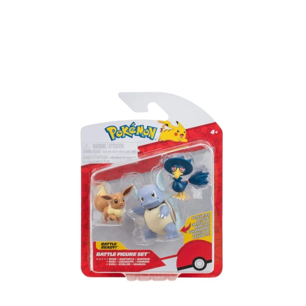 Battle figure set eevee wartortle murkrow-Jucarii-