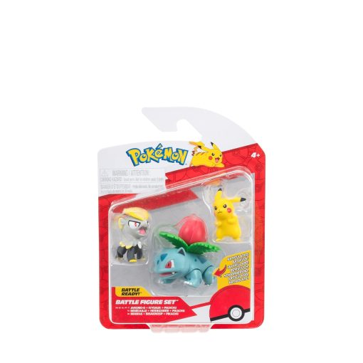 Battle figure set jangmo-o ivysaur pikachu-Jucarii-