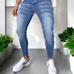 Blugi barbati conici 0781 H8-1-Blugi barbati