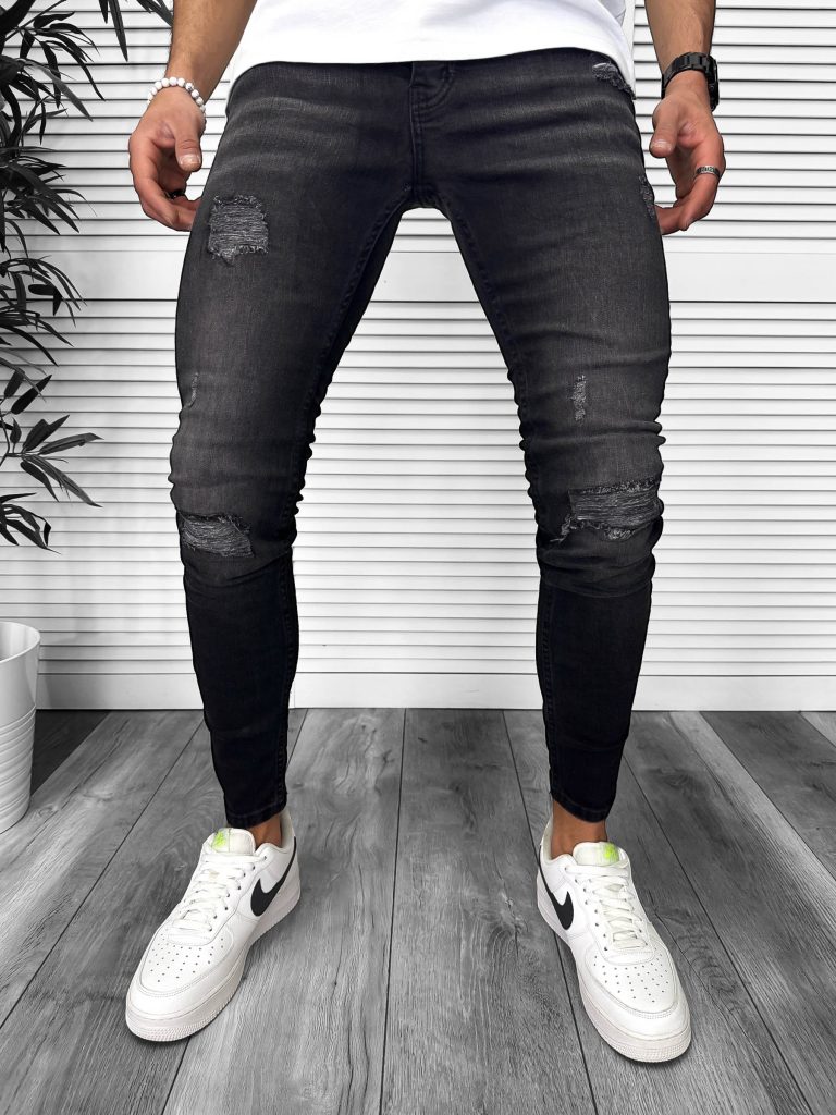 Blugi barbati conici 6123 B9-5-Blugi barbati