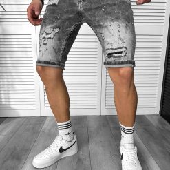 Blugi barbati scurti conici 5719 B12-3-Blugi barbati > Blugi scurti