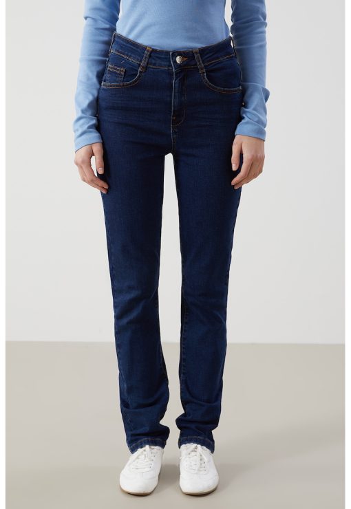 Blugi cu croiala bootcut-FEMEI/IMBRACAMINTE/Blugi-IMBRACAMINTE/Blugi