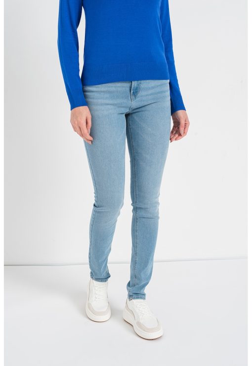 Blugi slim fit cu talie inalta-FEMEI/IMBRACAMINTE/Blugi-IMBRACAMINTE/Blugi
