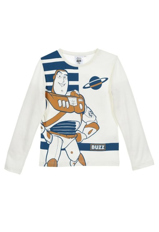 Bluza copii -  Toy Story 4 - imprimeu - alb - bumbac-BAIETI/IMBRACAMINTE/Bluze-IMBRACAMINTE/Bluze