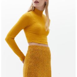 Bluza crop din amestec modal-FEMEI/IMBRACAMINTE/Bluze-IMBRACAMINTE/Bluze