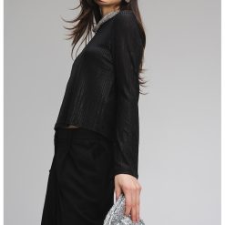 Bluza cu aspect striat-FEMEI/IMBRACAMINTE/Bluze-IMBRACAMINTE/Bluze