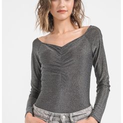 Bluza cu decolteu in V Pandra-FEMEI/IMBRACAMINTE/Bluze-IMBRACAMINTE/Bluze