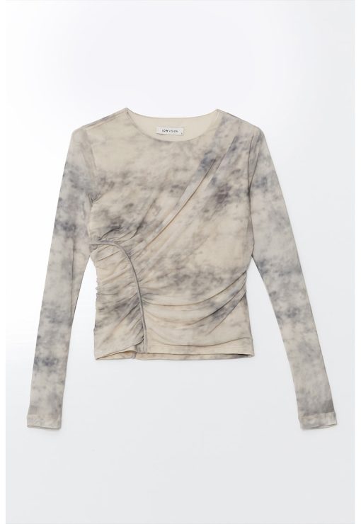 Bluza cu imprimeu abstract-FEMEI/IMBRACAMINTE/Bluze-IMBRACAMINTE/Bluze