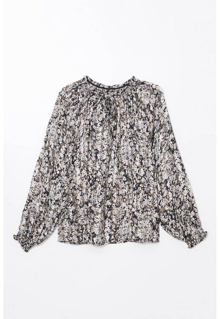 Bluza cu imprimeu floral-FEMEI/IMBRACAMINTE/Bluze-IMBRACAMINTE/Bluze