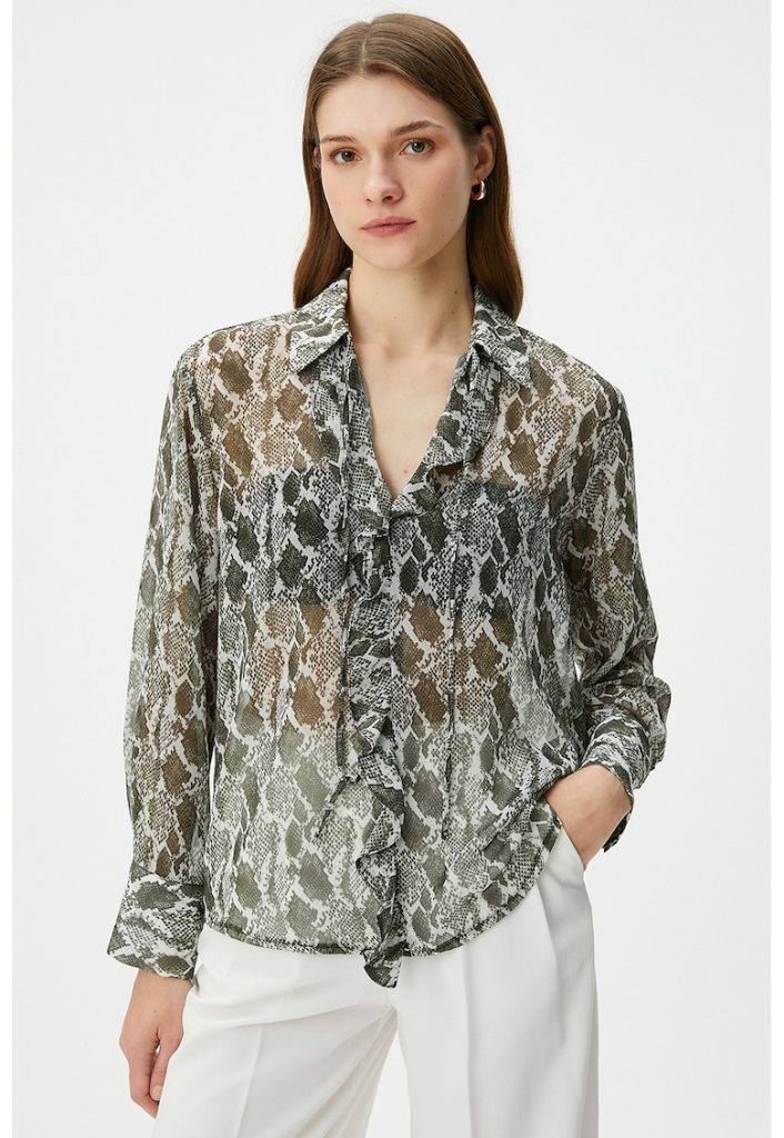 Bluza cu maneci transparente-FEMEI/IMBRACAMINTE/Bluze-IMBRACAMINTE/Bluze