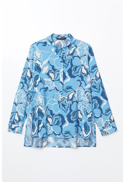 Bluza cu model floral-FEMEI/IMBRACAMINTE/Bluze-IMBRACAMINTE/Bluze