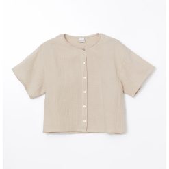 Bluza de bumbac cu nasturi-FETE/IMBRACAMINTE/Bluze-IMBRACAMINTE/Bluze
