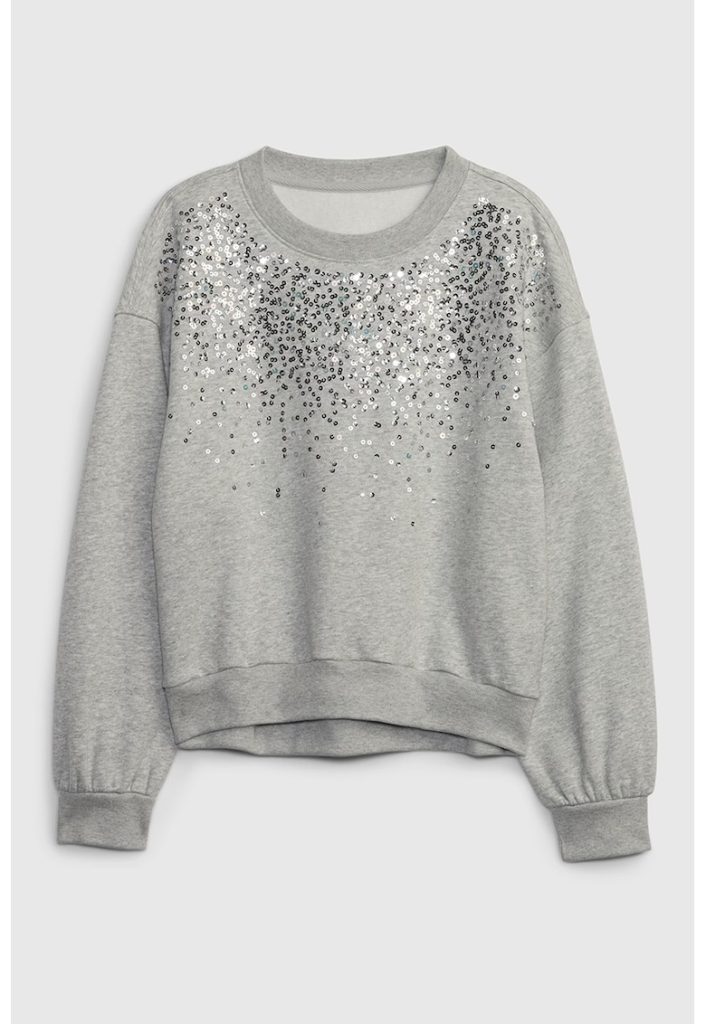 Bluza de trening cu aplicatii cu paiete-FETE/IMBRACAMINTE/Bluze-IMBRACAMINTE/Bluze