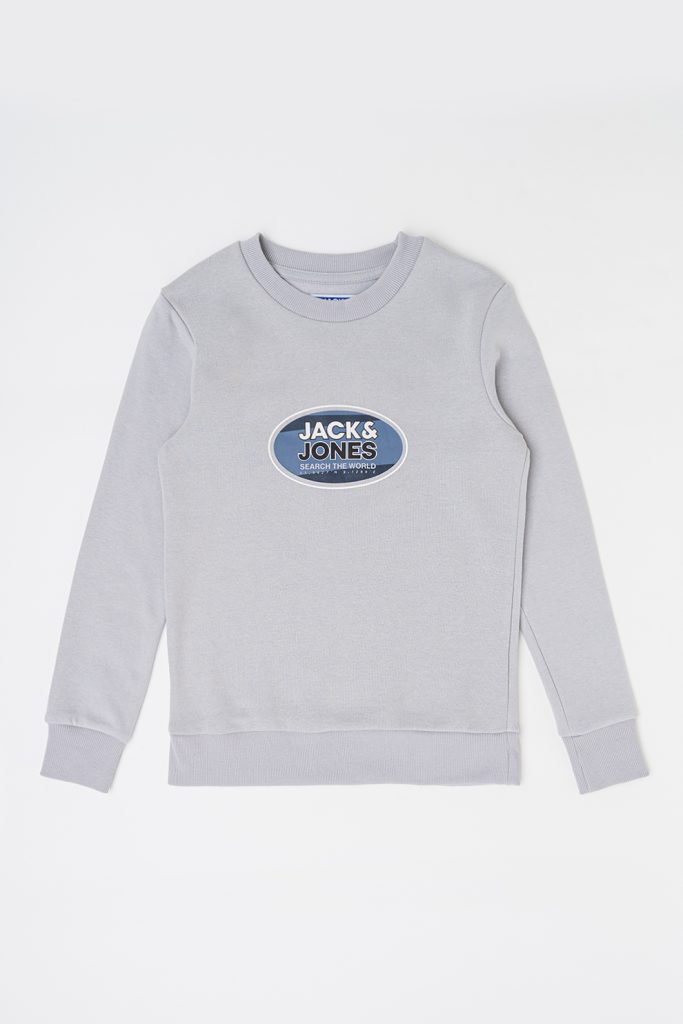 Bluza de trening cu decolteu la baza gatului si imprimeu logo Ray-BAIETI/IMBRACAMINTE/Bluze-IMBRACAMINTE/Bluze